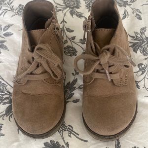 Shoes, zipper booties, rustic brown, toddler 7, cat and jack